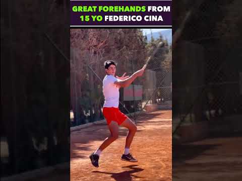 FEDERICO CINA AMAZING FOREHANDS #tennis #shorts