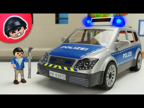 Kuno klaut ein Polizeiauto! - Teil 1  Playmobil Polizei Film   KARLCHEN KNACK #296