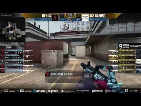 WinOut CS:GO Tournament - ACE Gaming vs. Nexus (Mapa 2 - Cache) - Narração PT-BR