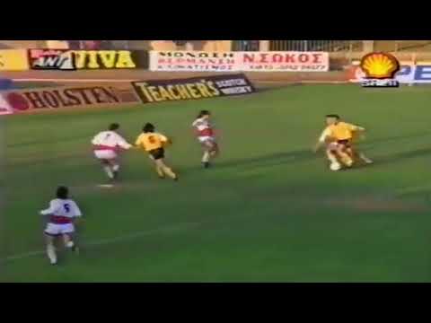 Mirosław Okoński gol Korinthos - Xanthi 3-1 Alpha Ethniki 03.11.1991