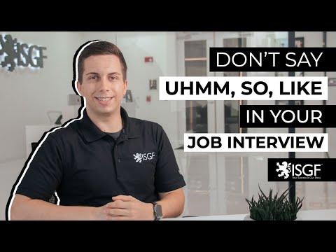 Avoiding Filler Words During an Interview - Stop Saying ... - YouTube