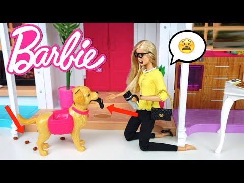 Barbie Doll Family Funny Morning Routine & Dreamhouse Adventures Story