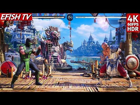 UMK3 Reptile & Sareena vs Baraka & Frost (Hardest AI) - Mortal Kombat 1