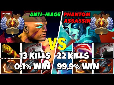 ANTI-MAGE (Carry) vs PHANTOM ASSASSIN (Carry) - Battle Of Immortal Rank Dota 2 Players - Z Dota 2