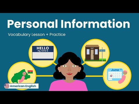 Personal Information + Practice | American English for Adult Beginners