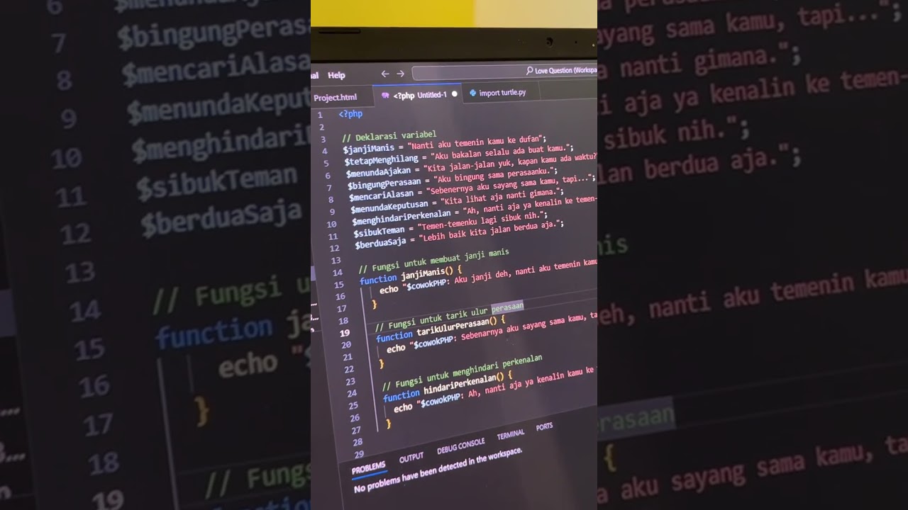 Ngodingnya pakai bahasa PHP