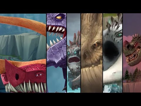 How To Train Your Dragon - All Legendary Dragons Cutscenes so far