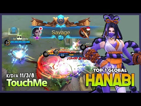 2 vs 5 for Savage? Shinobi Girl with Deadly Damage by TouchMe Top 1 Global Hanabi ~ Mobile Legends