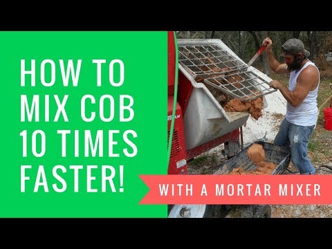 Mixing Cob With A Mortar Mixer - GoPro