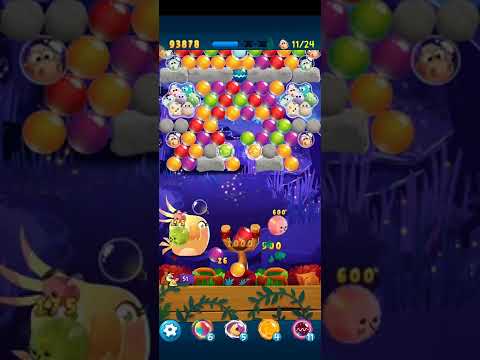 Angry Birds Pop Bubble Shooter-Level 614 NO BOOSTERS #angrybirdspopbubbleshooter