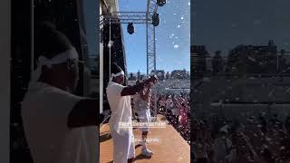 Msc World America Snow Party with msc friend leone mami ♥️ #mscworldamerica #mscfriends #snowparty