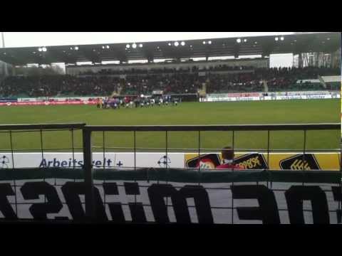Preußen Münster vs. Halle 2:0 (Einlaufen der Mannschaften)