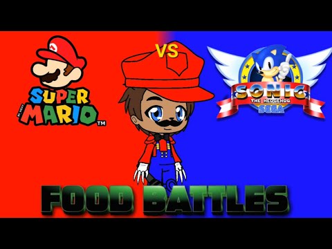 The Super Mario Squad Reacts to Mario vs Sonic Food Battles (full series)