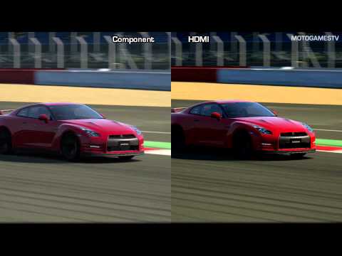 Gran Turismo 6 - Component vs HDMI - 1080p Graphics Comparison