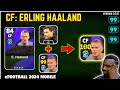 ERLING HAALAND | How To Max Haaland Base Card Efootball24 | Best CF..!🔥 | Efootball 2024 Mobile