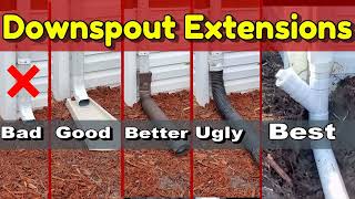 Downspout Drain Extensions | How to Avoid Foundation Failure