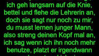 NAMP kein bock auf schule Lyrics (on Screen)