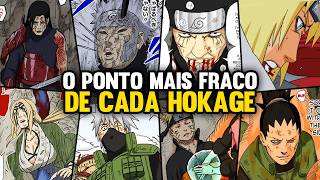 A MAIOR FRAQUEZA DE CADA HOKAGE EM NARUTO