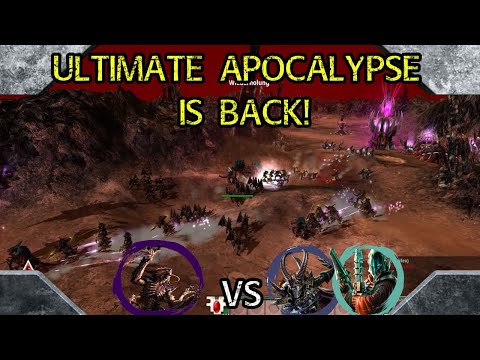 Dawn of War DE Ultimate Apocalypse: 2 vs 2 Tyranids vs Dark Eldar, Eldar