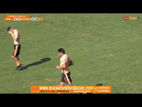 Gol de #Berazategui: Pombo de tiro libre pone el 1-0 ante Excursio