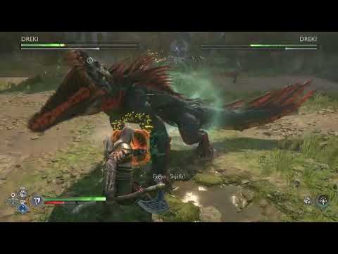 God of War Ragnarök - Kratos vs 2 Dreki (Freya side mission) (GMGOW)