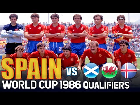 SPAIN 🇪🇸 World Cup 1986 Qualification All Matches Highlights | Road to Mexico