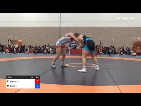 59 Kg Rr Rnd 1 Kaylee Moore Team Washington Vs Michaela Beck Team Iowa
