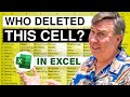 Excel Cell Deleted But Not Logged To Show Changes - Episode 2593