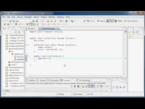 Creating A Java Project And Junit 3 Test Code In Eclipse