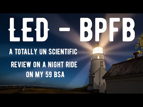 BPFB 10W LED Headlamp Bulb On A Classic Motorcycle