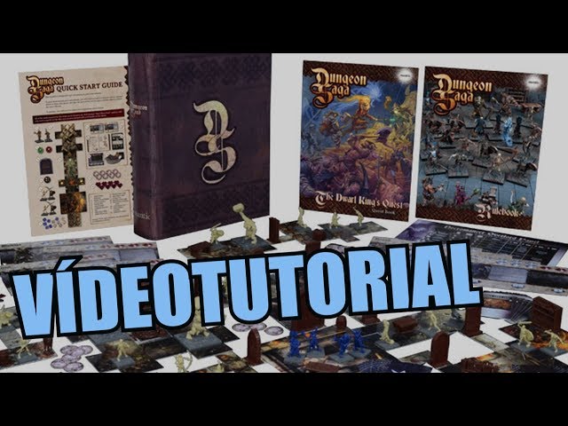 Vídeo relacionado con Juego básico de Dungeon Saga Origins - Mesa de miniaturas cooperativas para 1 a 5 Jugadores, 45 misiones, 26 miniaturas detalladas
