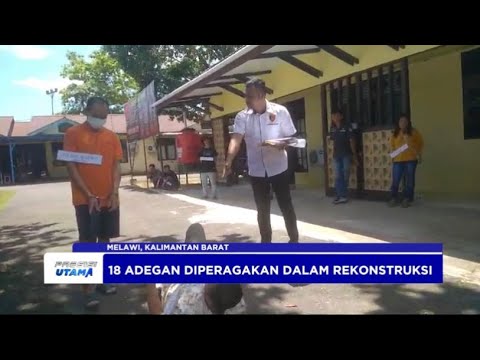 POLRES MELAWI REKONSTRUKSI KASUS PENGANIAYAAN