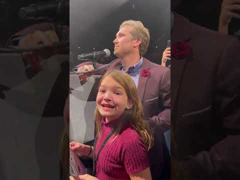 When Michael Bublé hands you the mic.. you sing to your Daughter!  "Daddy's Little Girl"