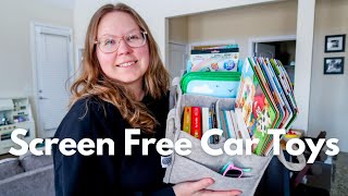 SCREEN FREE Car Toys for your Toddler | 21 month old favorite activities for car trips