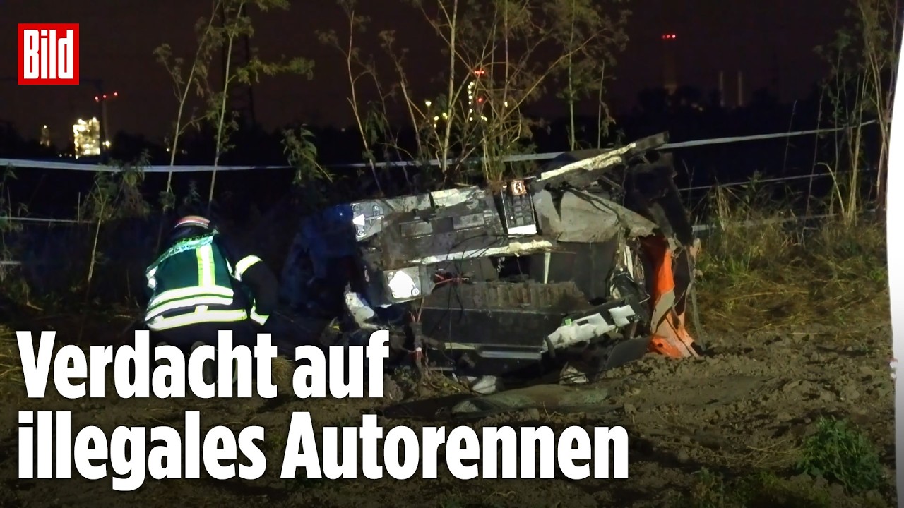 NRW: 500.000-Euro-Lamborghini verbrennt nach Raser-Crash – Fahrer stirbt!