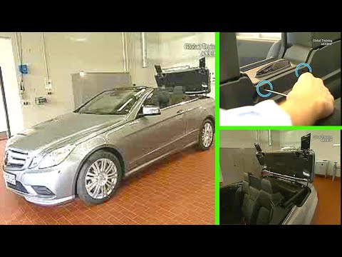 Mercedes-Benz E-Class Cabriolet - How to manually lower the rear head restraint | A207 / W207