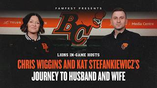 BC Lions In-Game Hosts' Journey to Becoming Husband & Wife | ft. Chris Wiggins and Kat Stefankiewicz