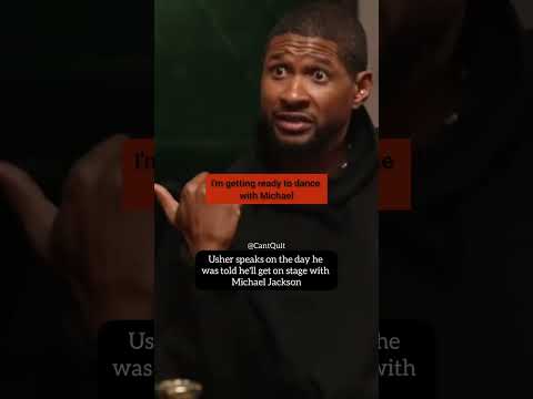 Usher on the day he performed with Michael Jackson