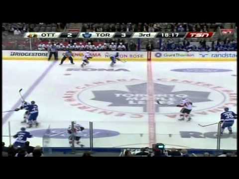 Zack Smith goal 3-2 Mar 6 2013 Ottawa Senators vs Toronto Maple Leafs NHL Hockey