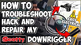 How to Troubleshoot, Hack & Repair Scotty Downrigger. Autostop switch fixed! Electrical Overview DIY