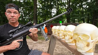 How Many Heads To STOP a 50 Cal Sniper Rifle???