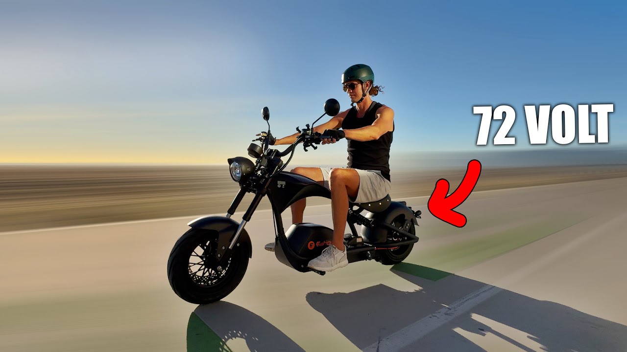 This 50 MPH Electric "Motorcycle" is DOPE! Eahora Knight M1PS Review