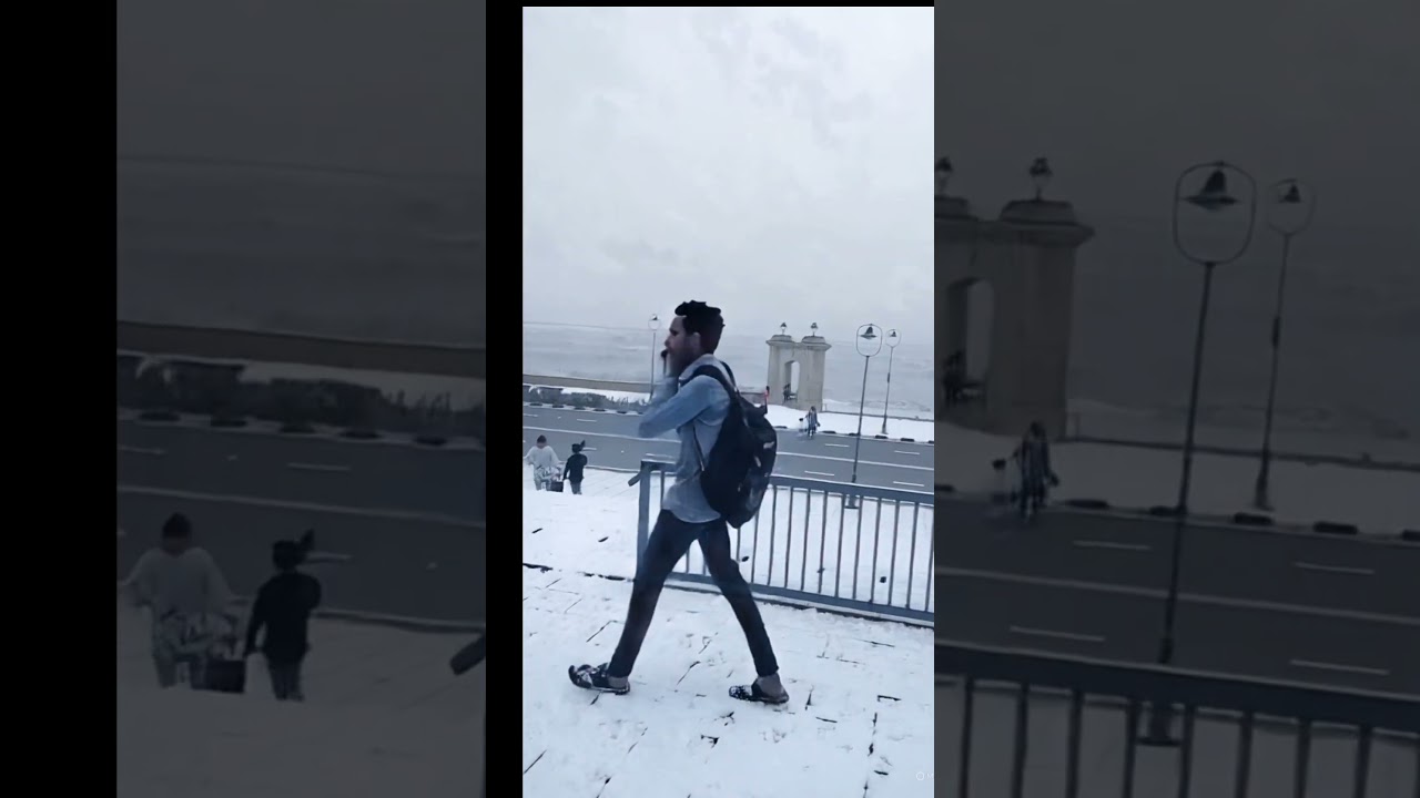 Daman in Snow ❄️ Fall 🍂 #shortsfeed #shortvideo #shorts #daman #damanbeach #damansnowfall #beach
