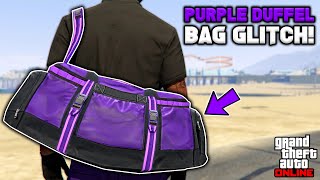 How To Get The Purple Duffel Bag Glitch In Gta 5 Online! (No BEFF or Transfer)