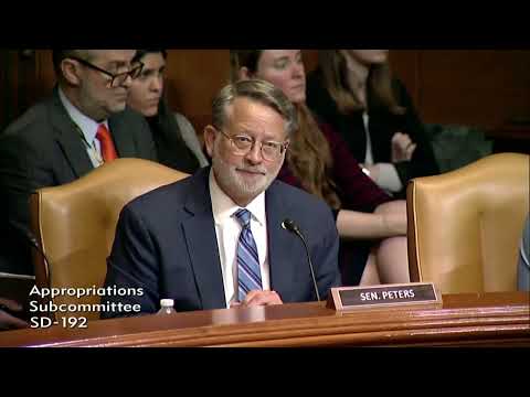 Senator Peters Asks DHS Sec. Mayorkas about Northern Border Coordination Center at Approps Hearing