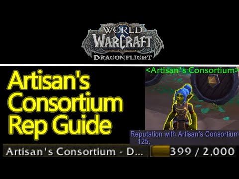 WoW Dragonflight artisan's consortium reputation guide, HUGE profession knowledge gains and recipes
