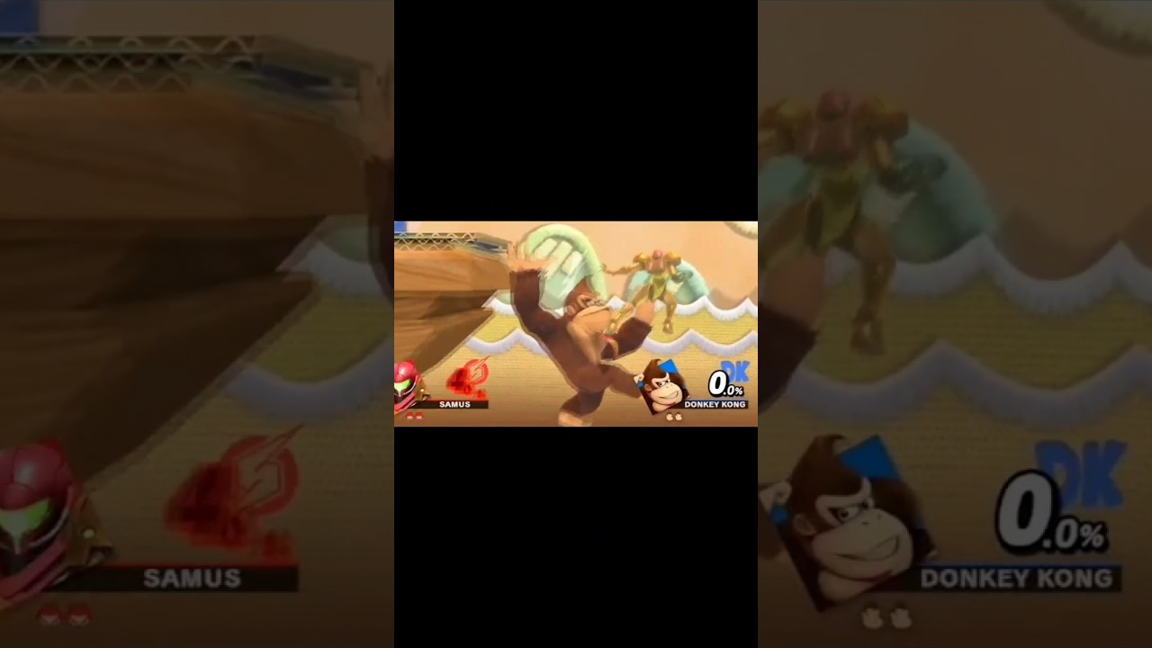 離さないドンキーと離して欲しいサムス#スマブラsp #大乱闘スマッシュブラザーズspecial #shorts