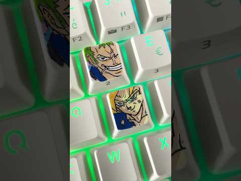 #roronoazoro sur #customkeyboard 😱 #dessin #peinture #onepiece #clavierpersonalisé #clavier