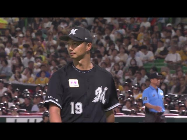 【7回裏】好リリーフ!! マリーンズ・唐川侑己 3イニングを無失点に抑える!!  2024年8月16日 福岡ソフトバンクホークス 対 千葉ロッテマリーンズ