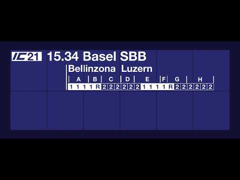 SBB Ansage / annuncio FFS • è in arrivo l'IC21 per Basilea FFS.